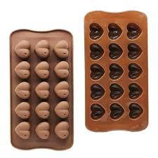 قالب شوكولاتة على شكل قلب – قالب غير لاصق بـ 15 تجويف