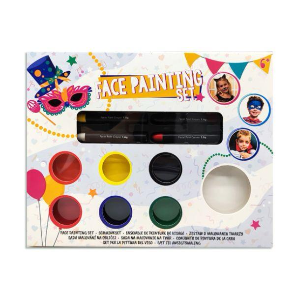 مجموعة الوان ودوات الرسم على الوجه للاطفال (Face painting)