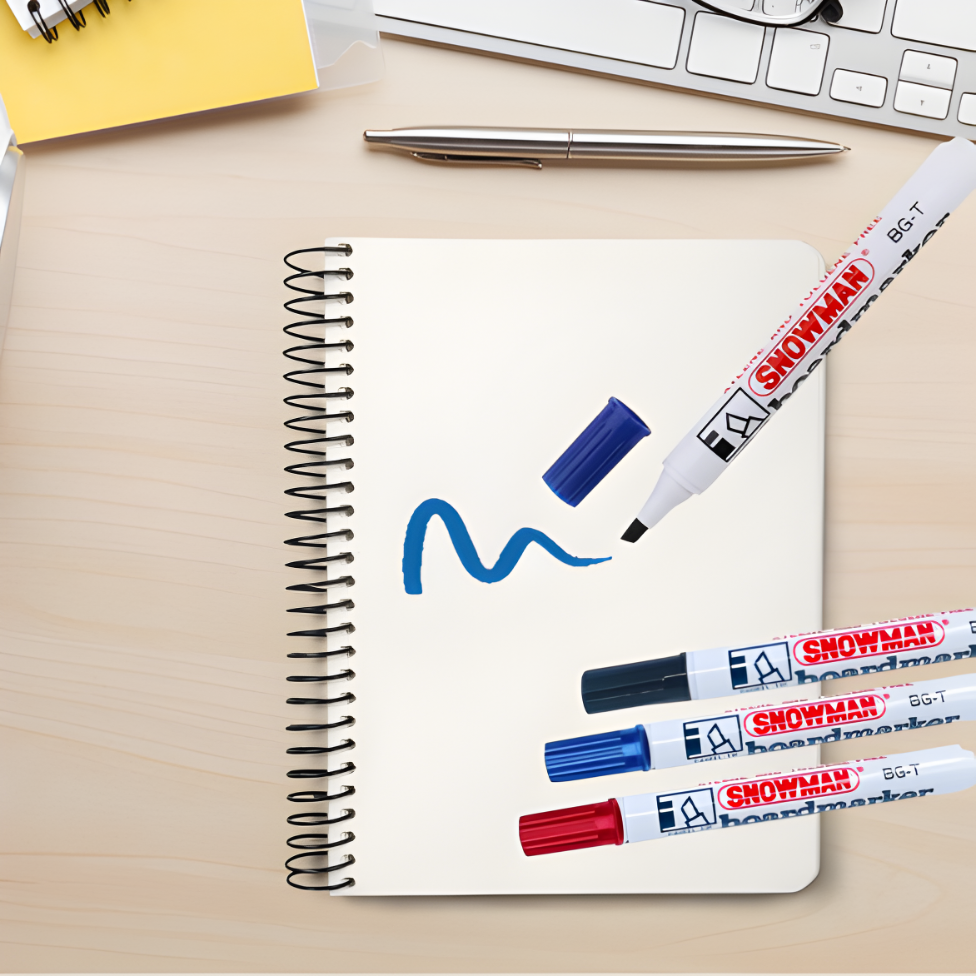 مجموعة اقلام تخطيط - SNOWMAN ٣ اقلام الوان مختلفه