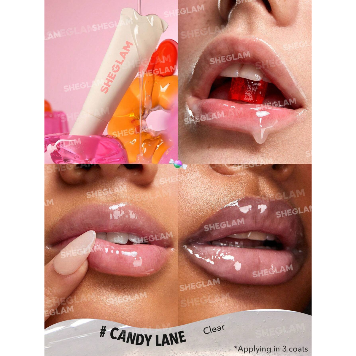 مرطب الشفاه كريستال غليز – كاندي لين SHEGLAM Crystal Glaze، 10 مل