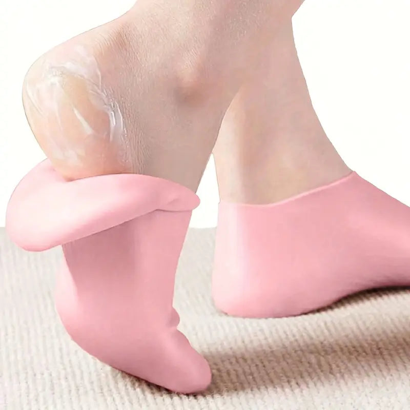 جرابات سيليكون مرطب للقدم – علاج جفاف وكعب ناعم