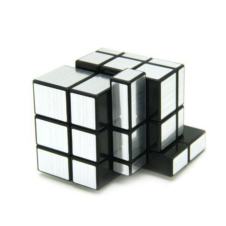 سحري المرآة مع سحابات ذهبية وفضية 3x3مكعب روبيك