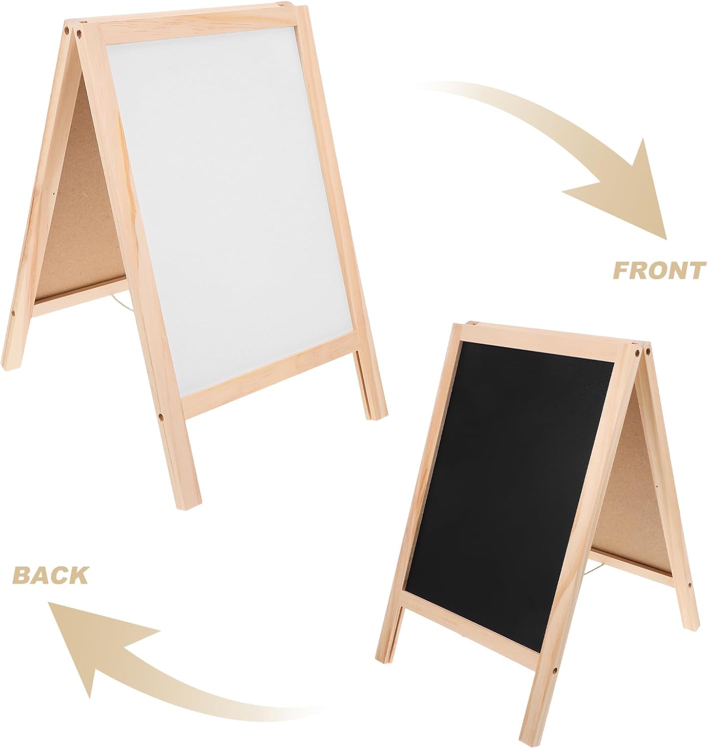 لوح رسم خشبي صغير مزدوج الجهتين