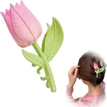 مشبك شعر زهرة التوليب - بلاستيكي