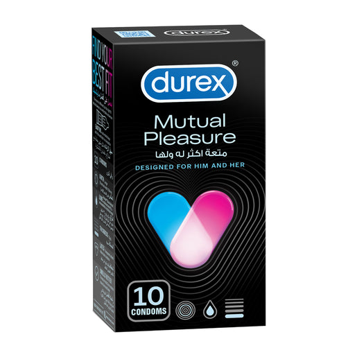 واقي ديوركس ميوتشوال بليجر (durex Mutual Pleasure) – 10 قطع