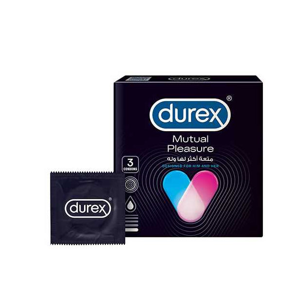 واقي ديوركس ميوتشوال بليجر (durex Mutual Pleasure) – 3 قطع