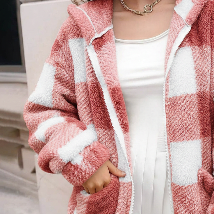 جاكيت ستاتي فرو ناعم انيق ودافي