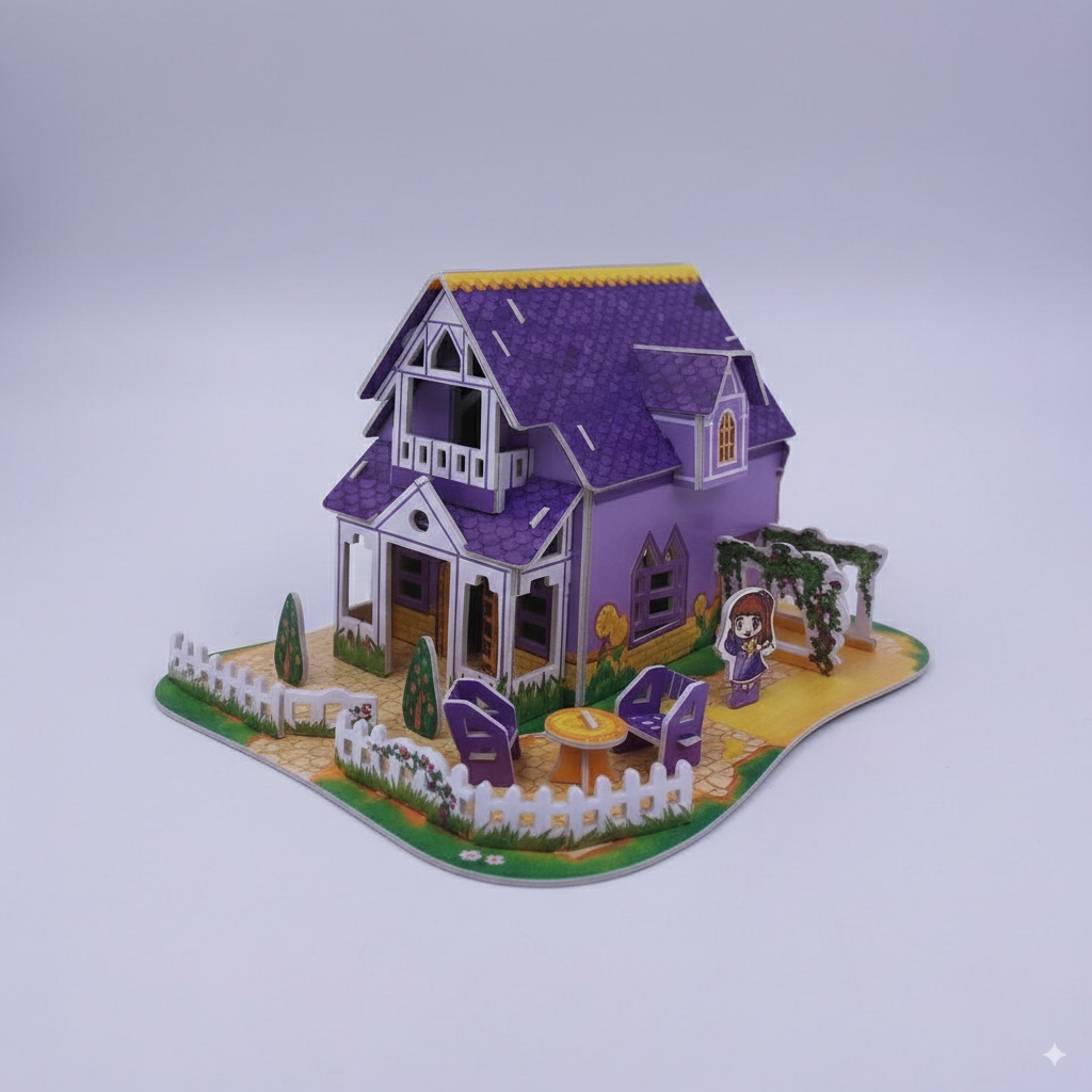 بازل ثلاثي الأبعاد (3D Puzzle) - بيت الأرجوان البنفسجي
