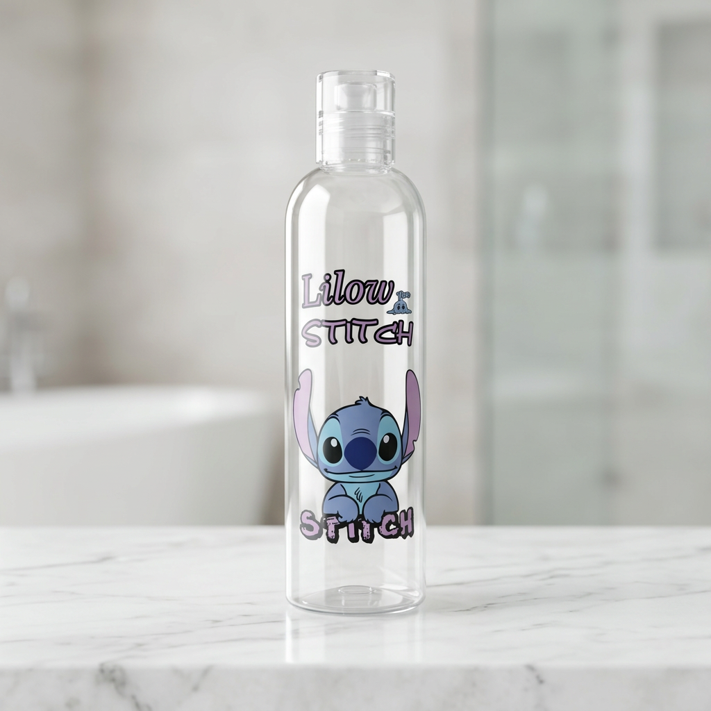 مطرة مياه بلاستيكية بتصميم Stitch & Angel – سعة 500 مل