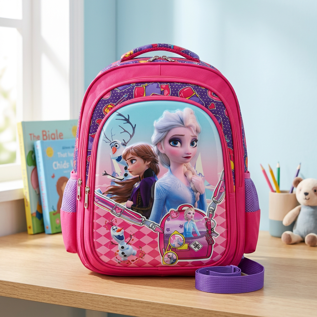 شنتة مدرسية للأطفال بتصميم فروزن (Frozen)