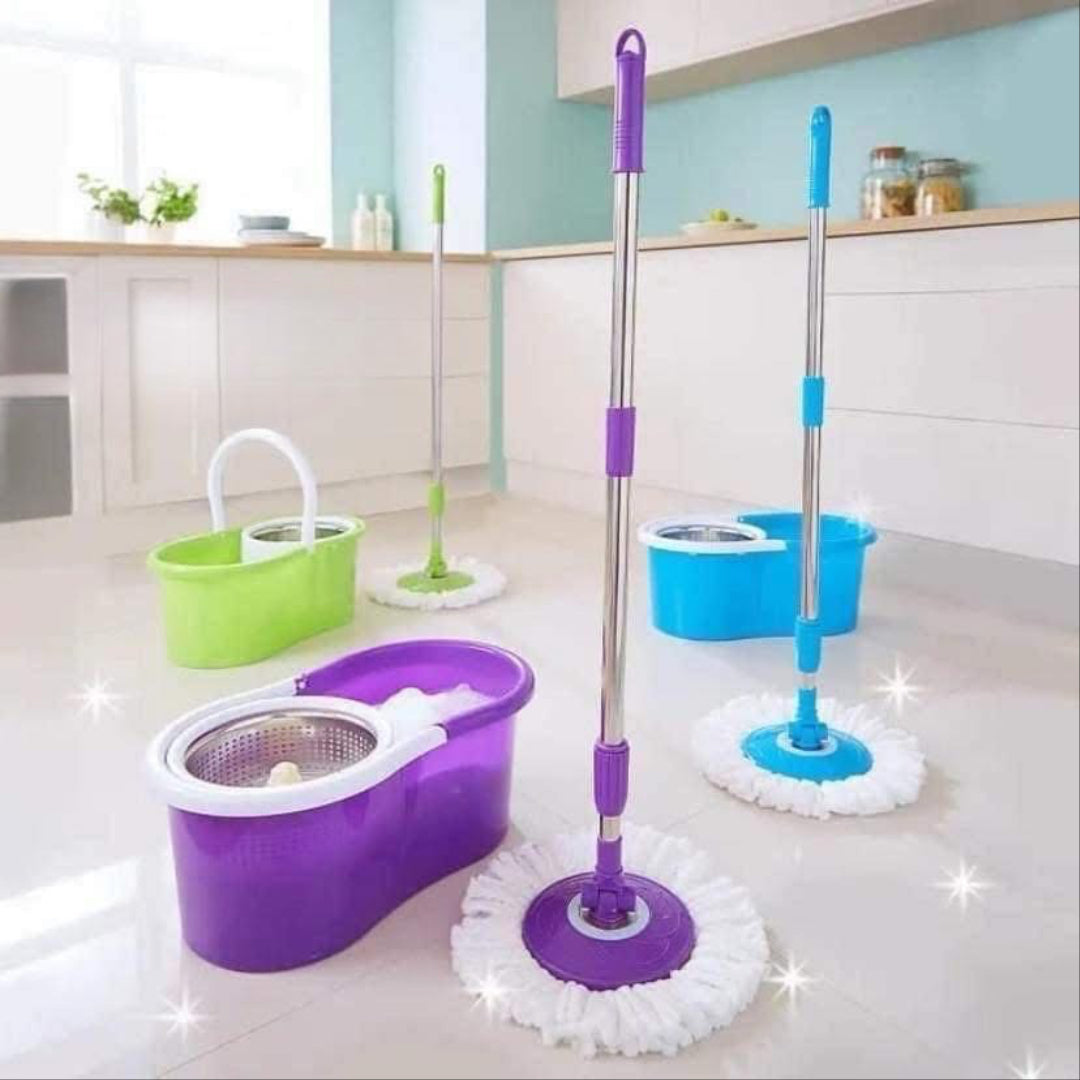 طقم مساحة دوارة مع سطل عصارة