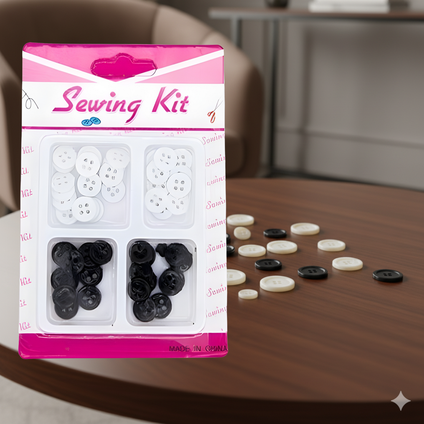 مجموعة أزرار بلاستيكيه