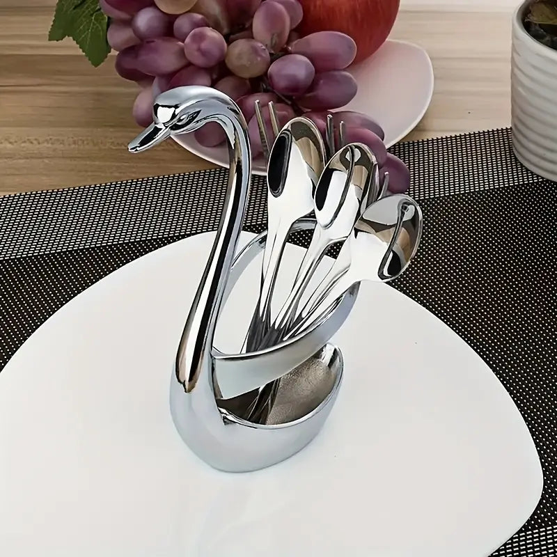 ستاند ملاعق ستانلس على شكل وزّه