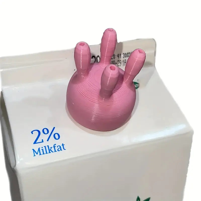 غطا حليب مضحك شكل بقرة
