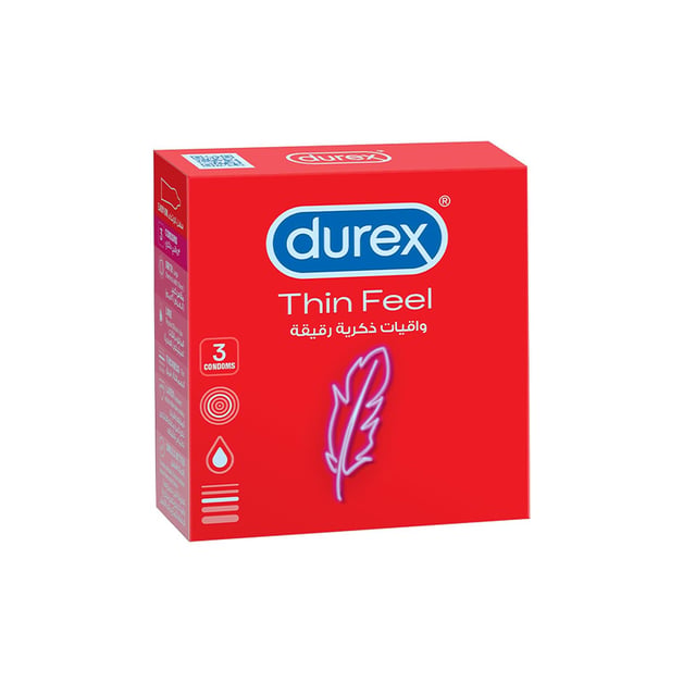 واقي ديوركس فيل ثين (durex Feel Thin) – 3 قطع