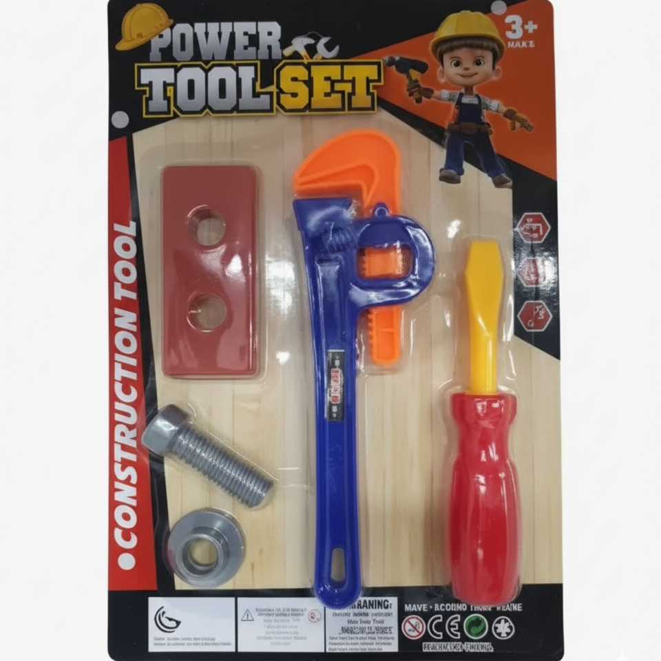 مجموعة اداوات باور توول سيت للاطفال(٥ قطع)