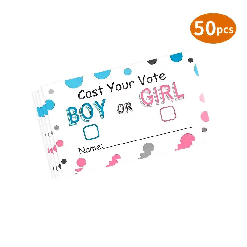 50 بطاقة تصويت لكشف جنس المولود – Boy or Girl؟
