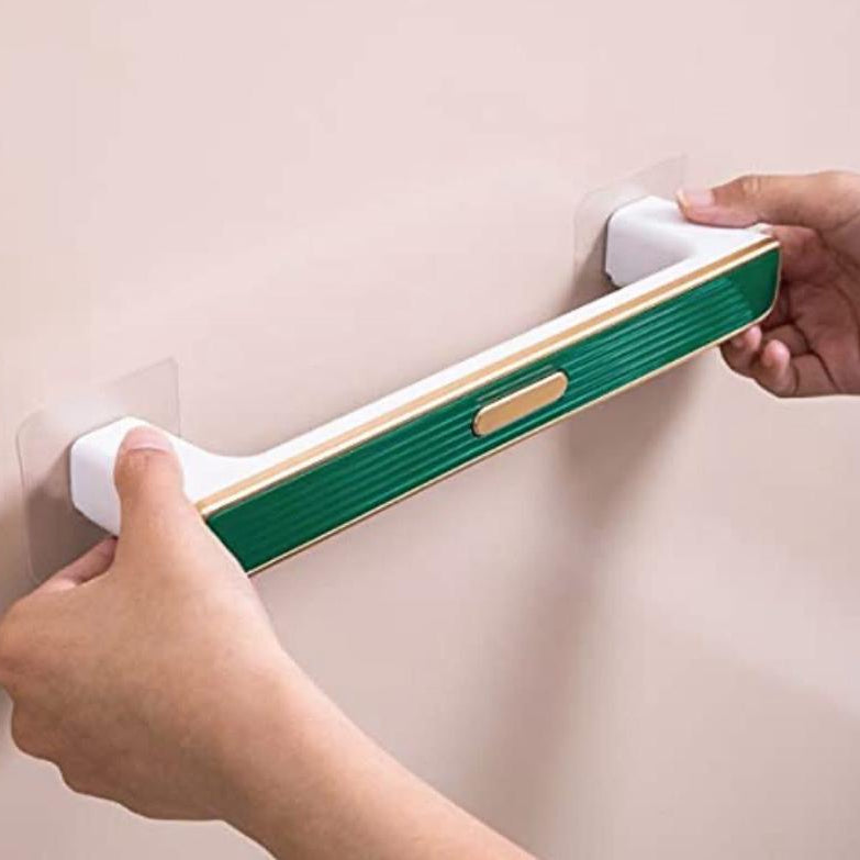 حامل أحذية/مناشف يثبت على الحائط ذاتي اللصق