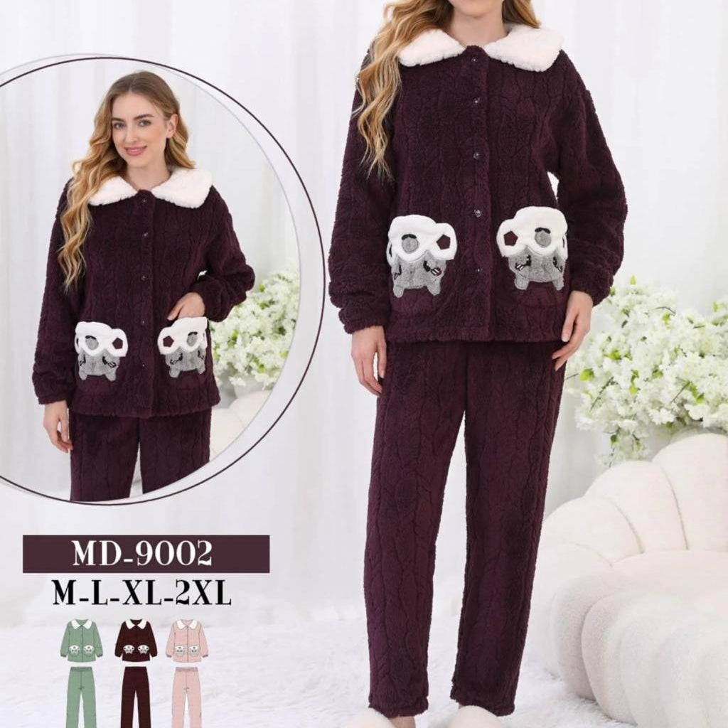 بيجاما شتوية فرو ناعم