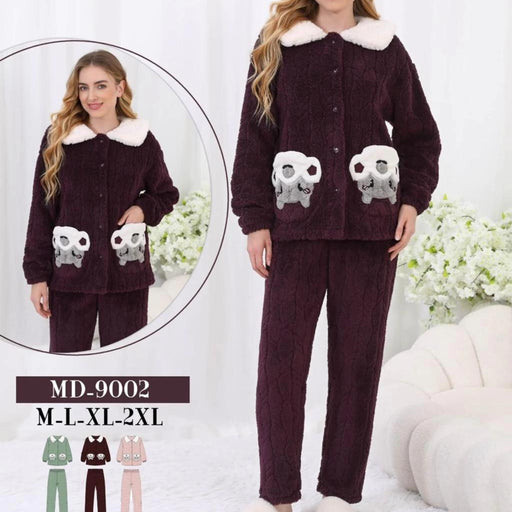 بيجاما شتوية فرو ناعم