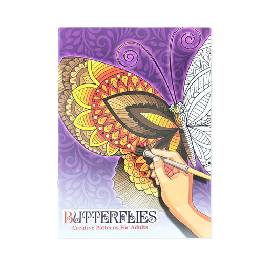 دفتر الماندالا "الفراشات" – أنماط إبداعية للكبار للاسترخاء والهدوء