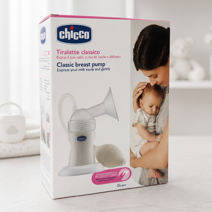 شفاط حليب شيكو اليدوي الكلاسيكي (Chicco Classic Breast Pump 150 ml)