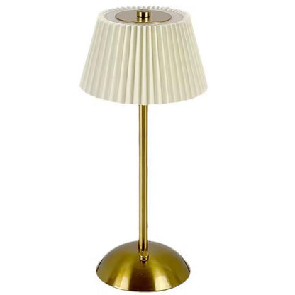 تيبل لامب قابل للشحن بتصميم "البلسيه" (Pleated) وميزة اللمس