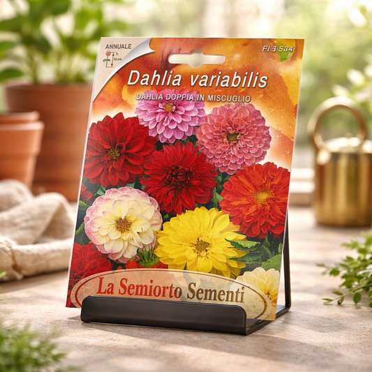 بذور زهرة الداليا (Dahlia variabilis) مزدوجة – خليط ألوان