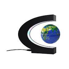 كرة أرضية مغناطيسية عائمة ودوّارة بإضاءة LED – ديكور منزلي ومكتبي مميز