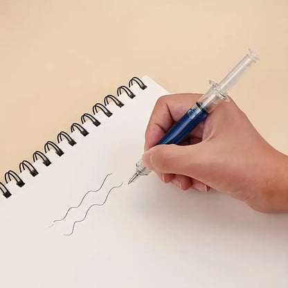 مجموعة أقلام حبر بشكل حقنه مبتكر – 4 اقلام