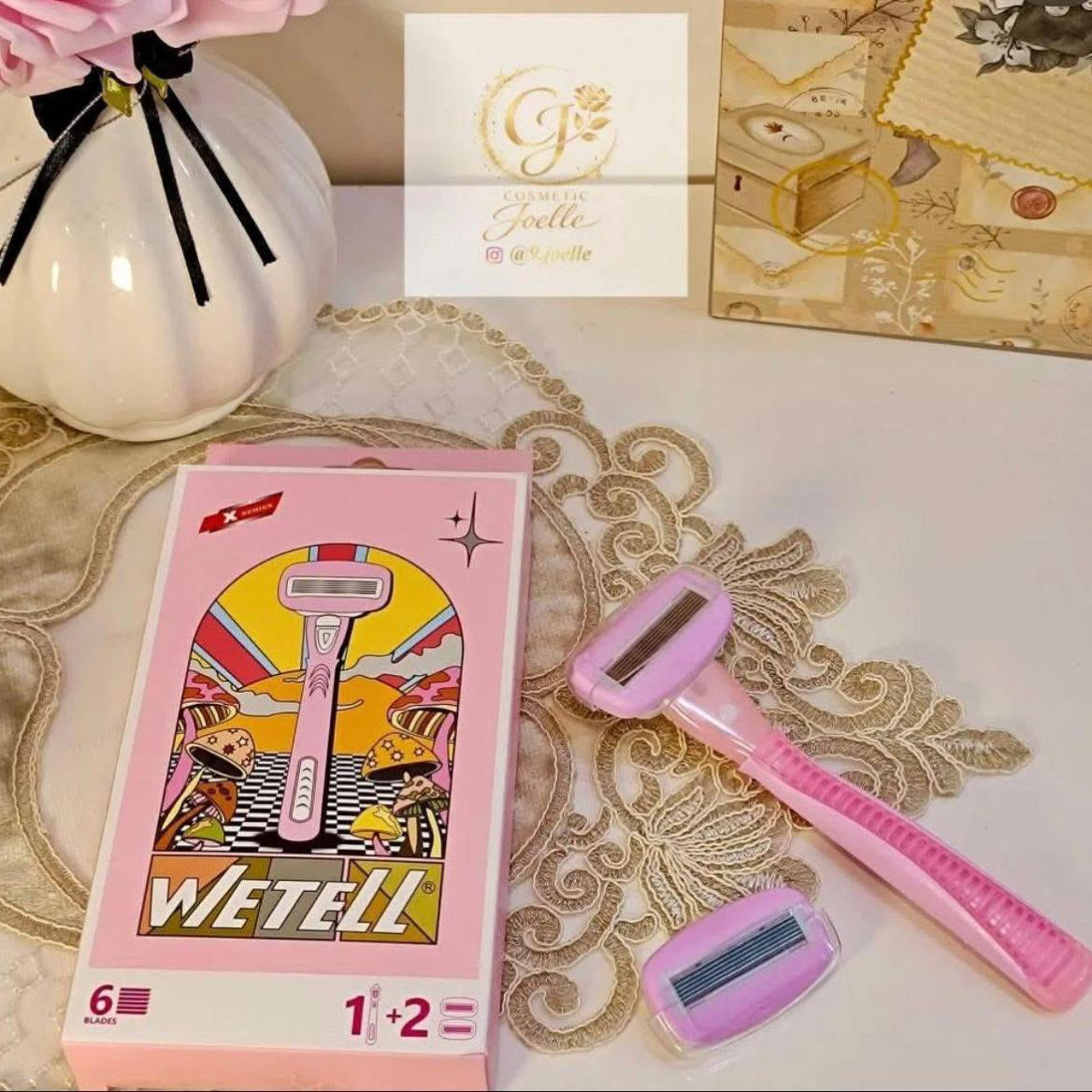 شفرة حلاقة نسائية WETELL مع رؤوس تبديل