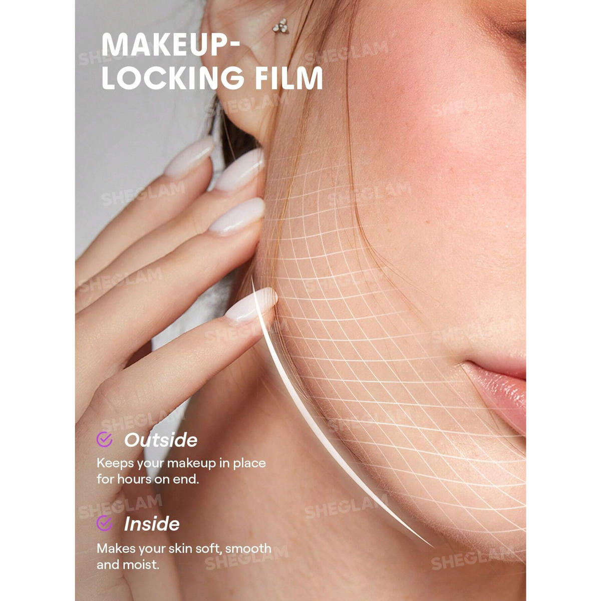 برايمر مرطب ومثبت للمكياج SHEGLAM Good Grip – توت أزرق وAHA، 15 مل