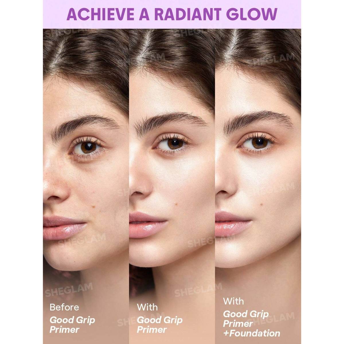 برايمر مرطب ومثبت للمكياج SHEGLAM Good Grip – توت أزرق وAHA، 15 مل