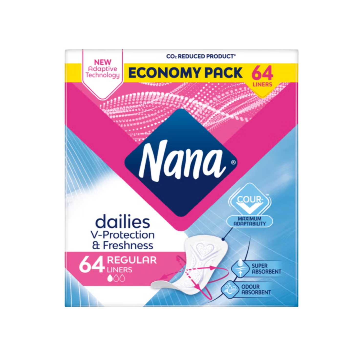 فوط يومية نانا ديلِيز فريش (Nana Dailies Fresh) – عادي 64 فوطة