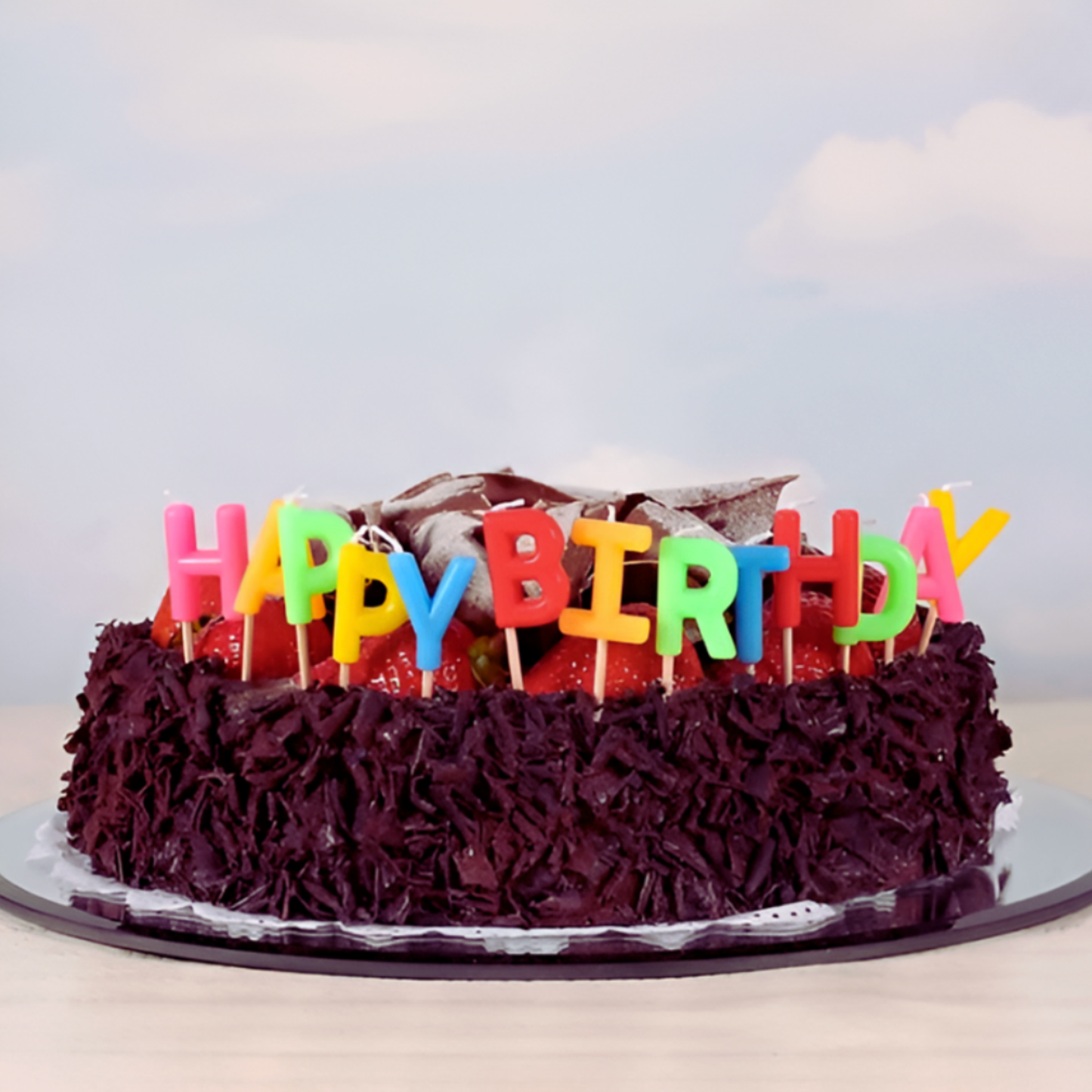 مجموعة شموع "HAPPY BIRTHDAY" الملونة لتزيين الكيك