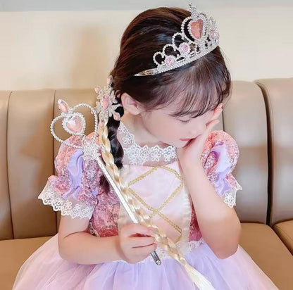 طقم اكسسوارات السا مع ظفائر