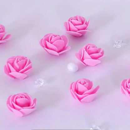 مجموعة وردات زينة رغوية 10قطع - عدة الوان