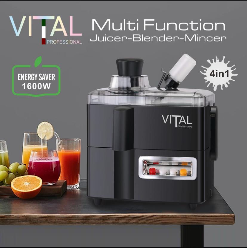 (VITAL PROFESSIONAL 1600 WATT)محضرة طعام 4 ب 1