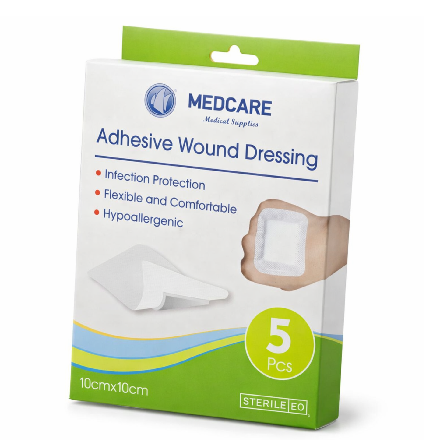 ضمادات جروح لاصقة ومعقمة من  (MEDCARE) - عبوة 5 قطع