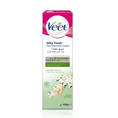كريم إزالة الشعر Veet Silky Fresh للبشرة الجافة – 100 جم