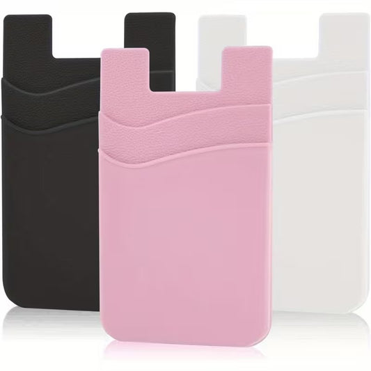 حامل بطاقات سيليكون لاصق للهاتف المحمول (قطعة واحدة)