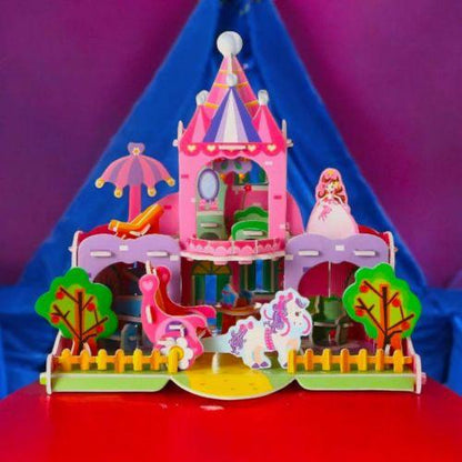 بازل ثلاثي الأبعاد (3D Puzzle) – قصر الأميرات الوردي