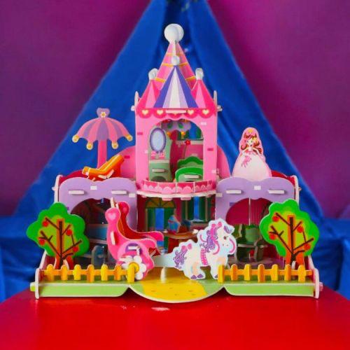 بازل ثلاثي الأبعاد (3D Puzzle) – قصر الأميرات الوردي