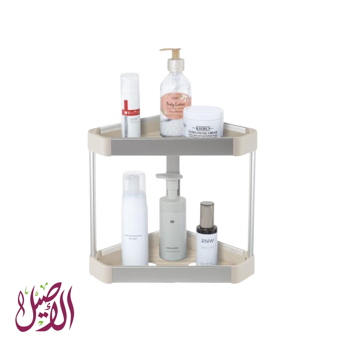 رف زاوية ألمنيوم مزدوج – ماركة الأصيل