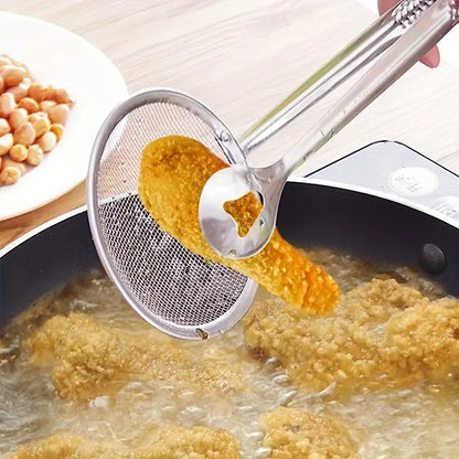 ملقط مع مصفاه ستانلس متعدد الاستخدام