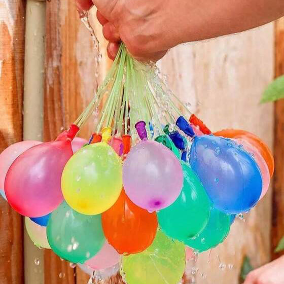 مجموعة بلالين سريعة التعبئه بالمياه (٣٧ بالون)