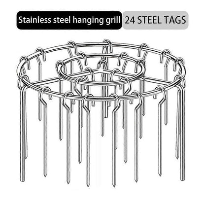 ستاند أسياخ ستانلس ستيل للقلاية الهوائية والشواية