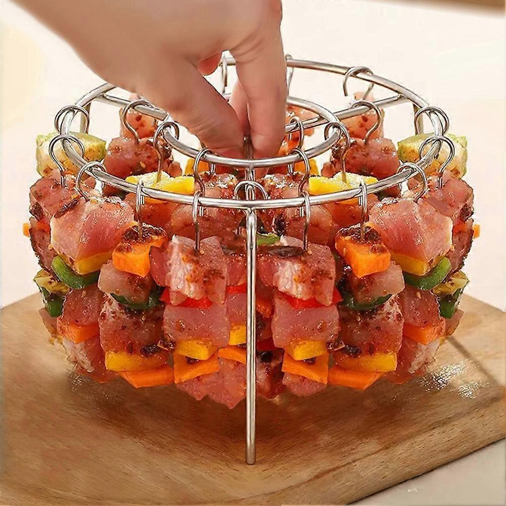 ستاند أسياخ ستانلس ستيل للقلاية الهوائية والشواية