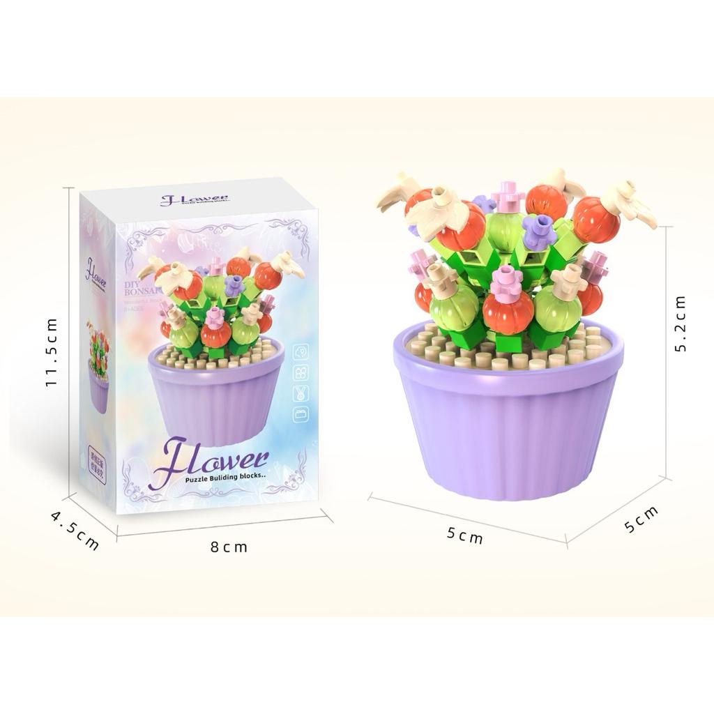 لعبة تركيب باقة زهور بوعاء – DIY Flower Puzzle