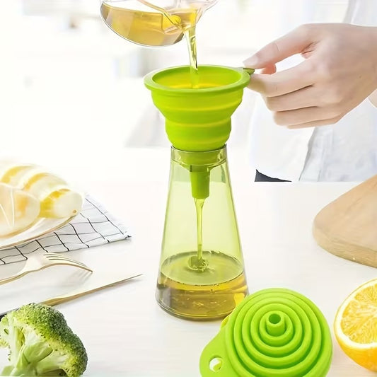 قمع مطبخ صغير سيليكون قابل للطي